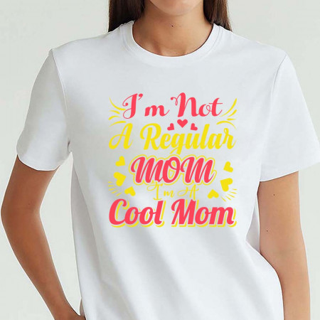 Футболка I'm not a regular mom. I'm a cool mom хлопковая