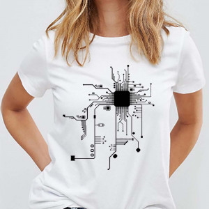 Футболка CPU Processor Circuit Diagram