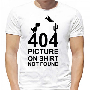 Футболка 404 picture on shirt not found