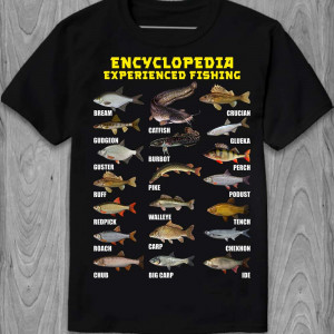 Футболка Encyclopedia experienced fishing