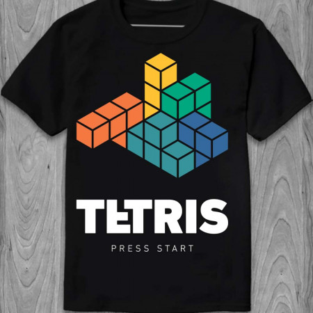 Футболка Tetris press start