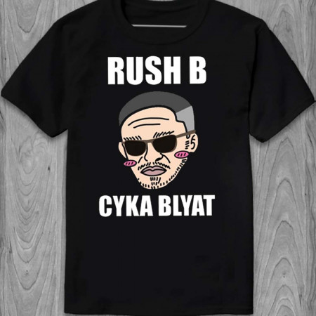 Футболка Rush B Cyka Blyat з бавовни