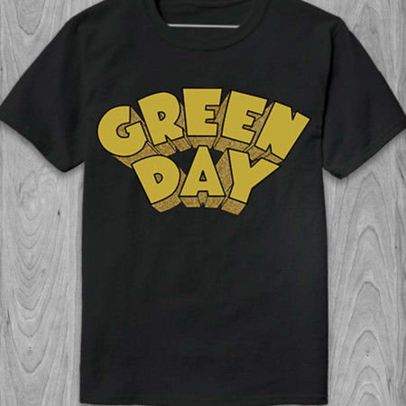 Футболка Green Day logo art з бавовни