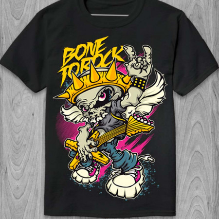 Футболка Bone To rock з бавовни