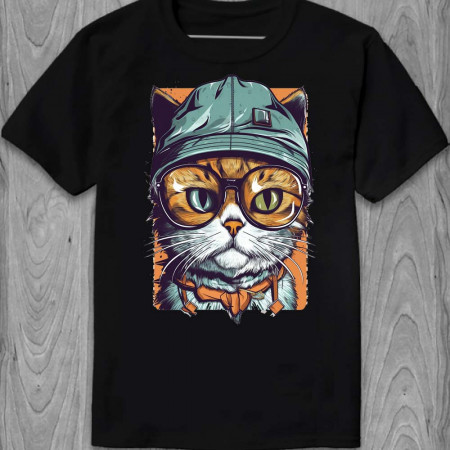Футболка Doodle Cat из хлопка