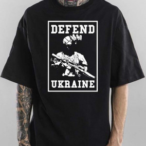 Футболка Defend Ukraine (воин)