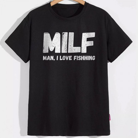 Футболка MILF, I love fishing