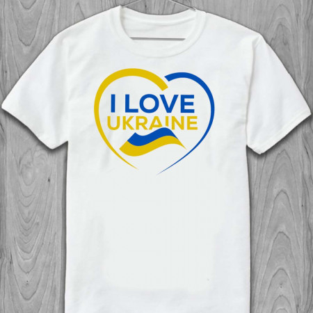 Футболка "I Love Ukraine" в серці