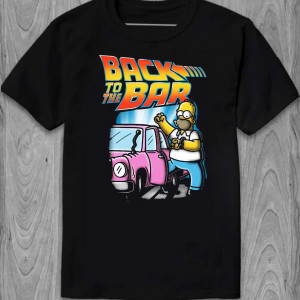 Футболка Гомер Сімпсон Rock to the bar Футболка Гомер Сімпсон Rock to the bar