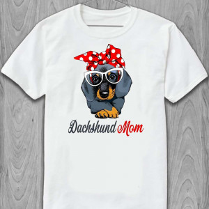 Футболка Собака Duchshund Mom Футболка Собака Duchshund Mom