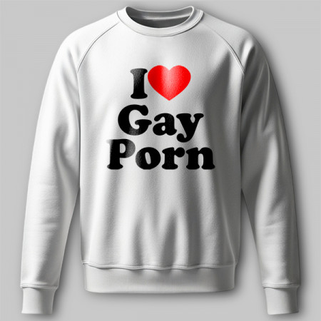 Світшот I love gay porn