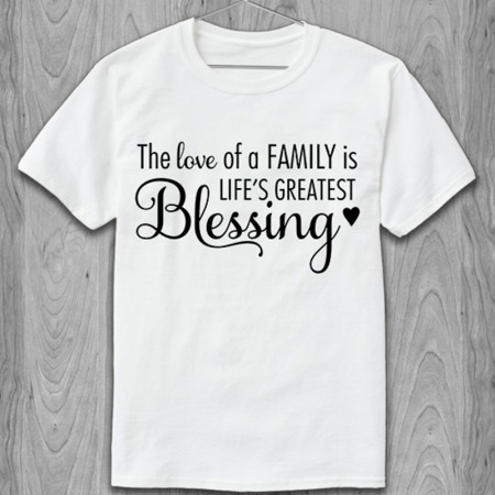 Футболка The love of FAMILY is life`s greatest blessing﻿