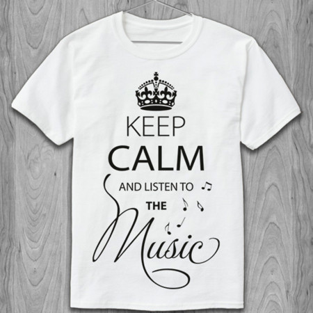 Футболка Keep Calm and Listen to the music