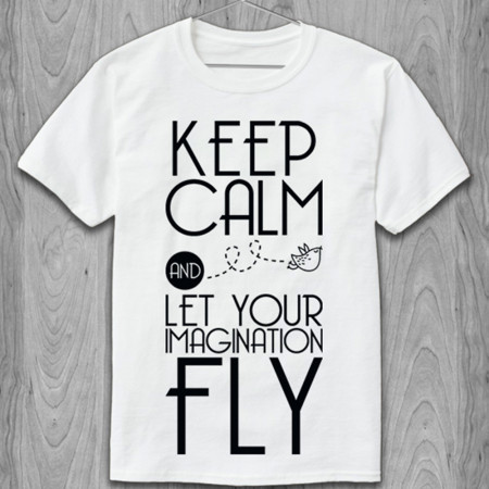 Футболка Keep Calm and let your imagination fly