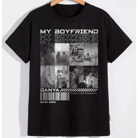 Футболка My Girlfriend My boyfriend (З Вашими фото)