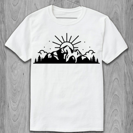 Футболка Mountains and sun