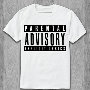 Футболка Parental Advisory Explicid lyrics 