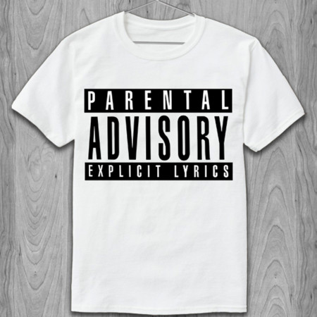 Футболка Parental Advisory Explicid lyrics