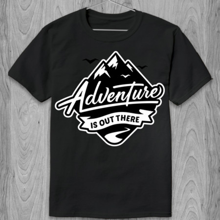 Футболка Adventure IS OUT THERE