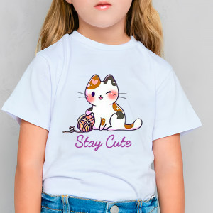 Футболка з котиком Stay Cute
