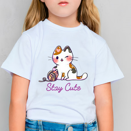 Футболка з котиком Stay Cute