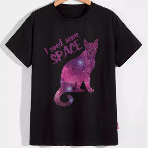 Футболка Кот I need some SPACE