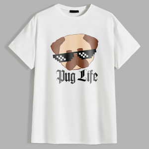 Футболка Мопс Pug Life Футболка Мопс Pug Life