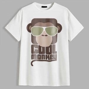 Футболка Cool monkey надпись