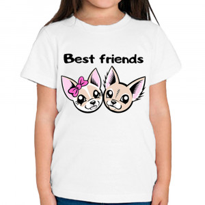 Детская футболка Чихуахуа Best friends