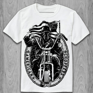 Футболка Motor biker skull Футболка Motor biker skull