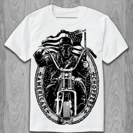 Футболка Motor biker skull