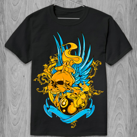 Футболка Череп (golden skull)