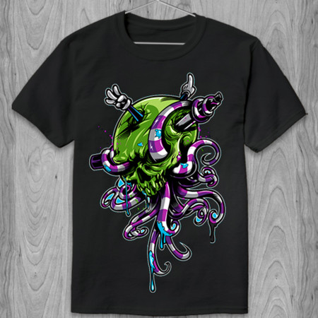 Футболка Череп (Skull octopus)
