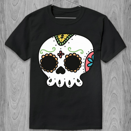 Футболка Череп El Día de Muertos