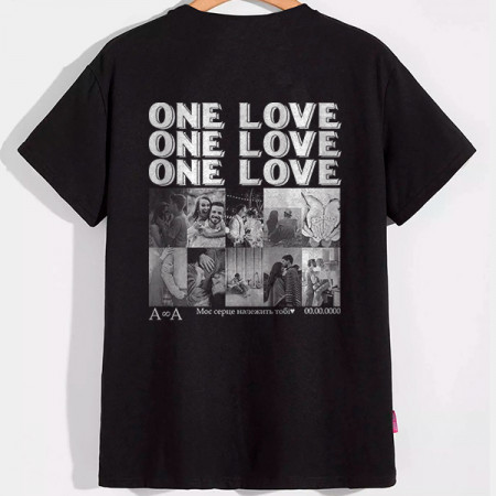 Футболка Only Love с вашими фото и надписями
