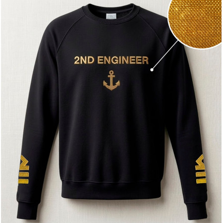 Свитшот с вышивкой 2nd-engineer