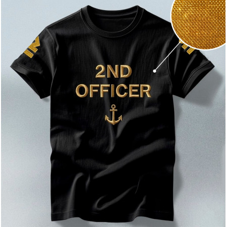 Футболка с вышивкой 2nd Officer