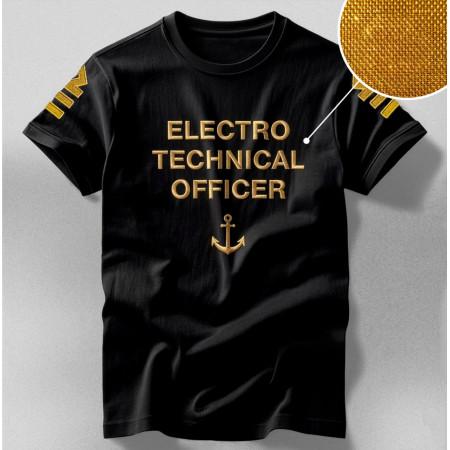 Футболка с вышивкой Electro-Technical Officer