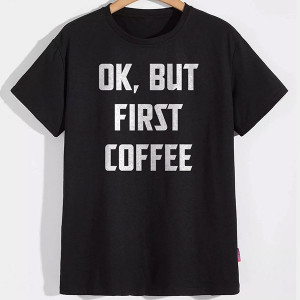 Футболка Ok, but first coffe Футболка Ok, but first coffe