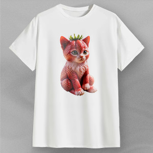 Футболка Кот-клубника