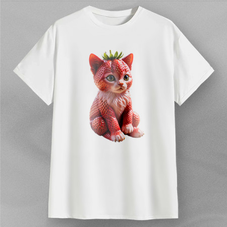 Футболка Кот-клубника