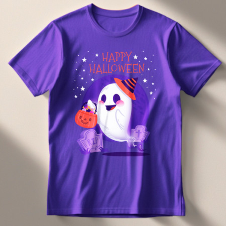 Футболка Happy Halloween Ghost