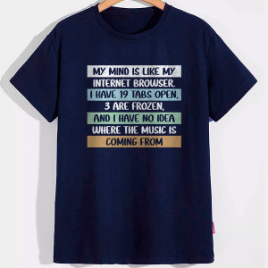 Футболка My mind is like my internet browser