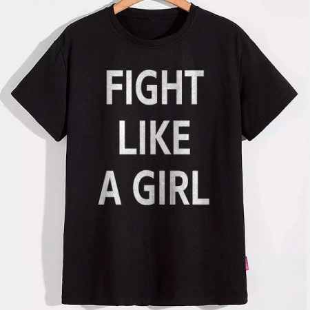 Футболка Fight like a girl хлопковая