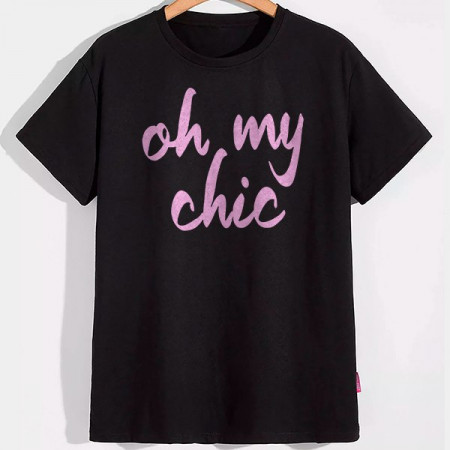 Футболка Oh my chic хлопковая