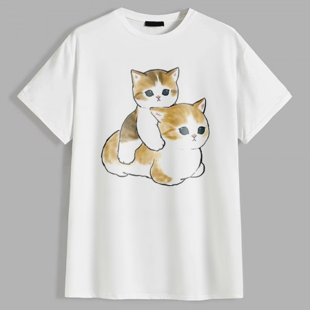Футболка Мама-кошка и котёнок