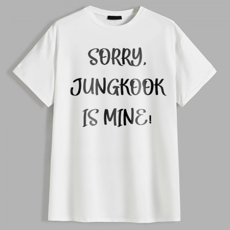 Футболка SORRY. JUNGKOOK IS MINE! хлопковая