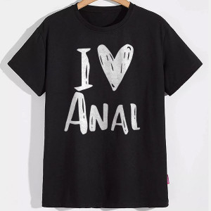 Мужская футболка I love Anal