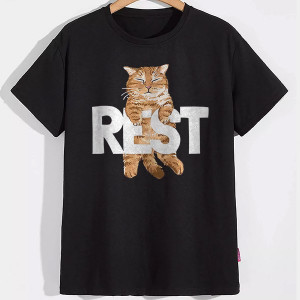 Мужская футболка Рыжий кот Rest
