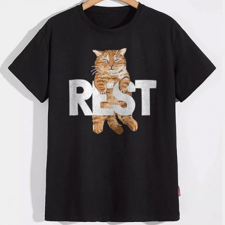 Мужская футболка Рыжий кот Rest